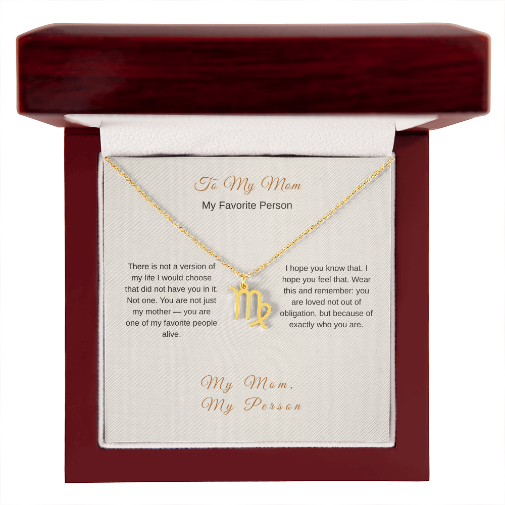 My Mom My Favorite Person Necklace – Heartfelt Gift for Mom - Golden Willow Emporium