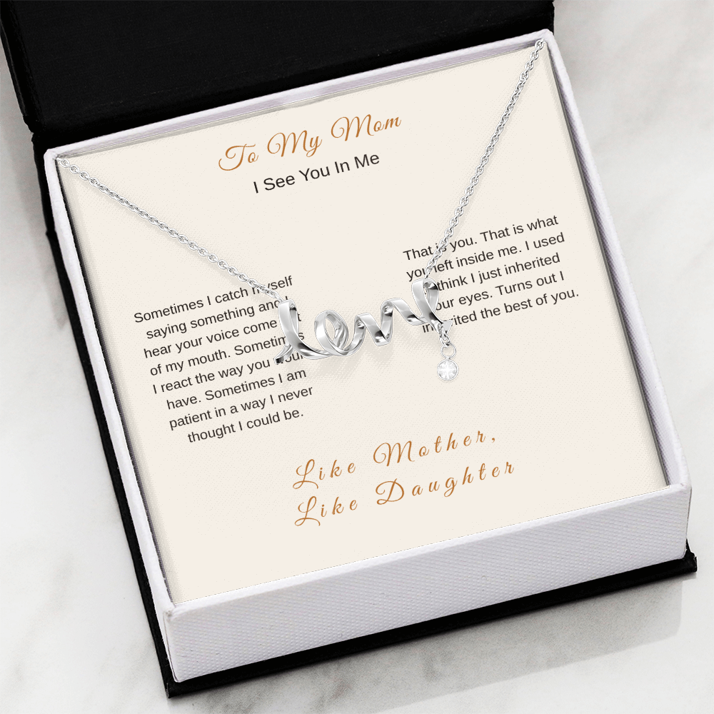 I See You in Me Necklace – Meaningful Gift for Mom from Daughter - Golden Willow Emporium