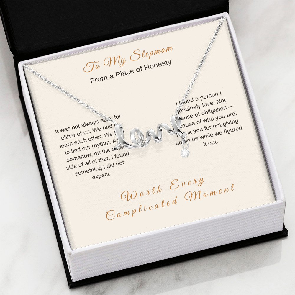 Stepmom Thank You Necklace – Honest Bonus Mom Gift - Golden Willow Emporium