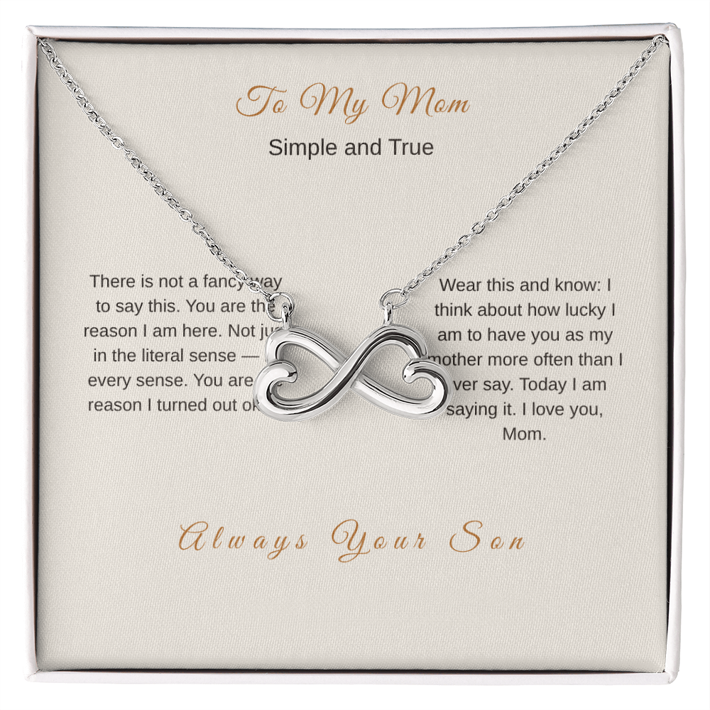 I Love You Mom Necklace – Meaningful Gift from Son - Golden Willow Emporium