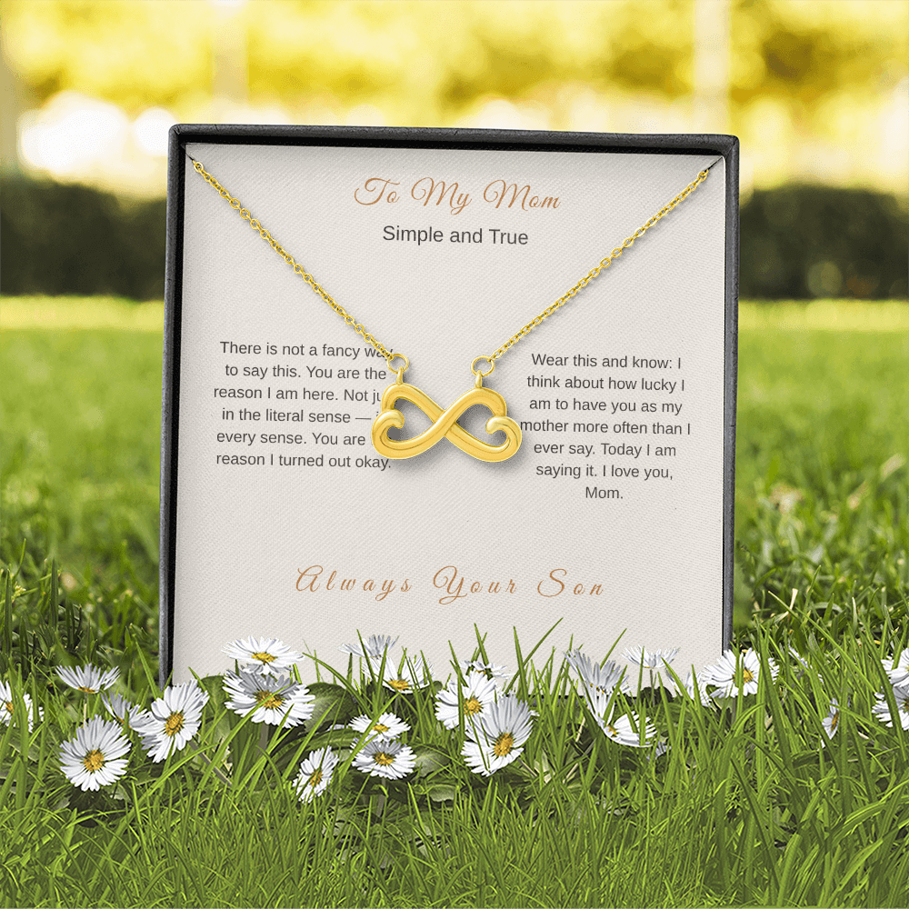 I Love You Mom Necklace – Meaningful Gift from Son - Golden Willow Emporium