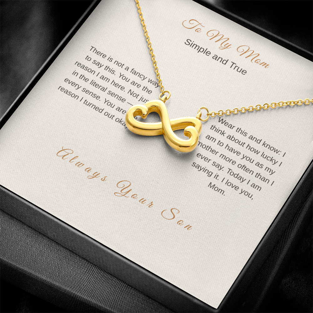 I Love You Mom Necklace – Meaningful Gift from Son - Golden Willow Emporium