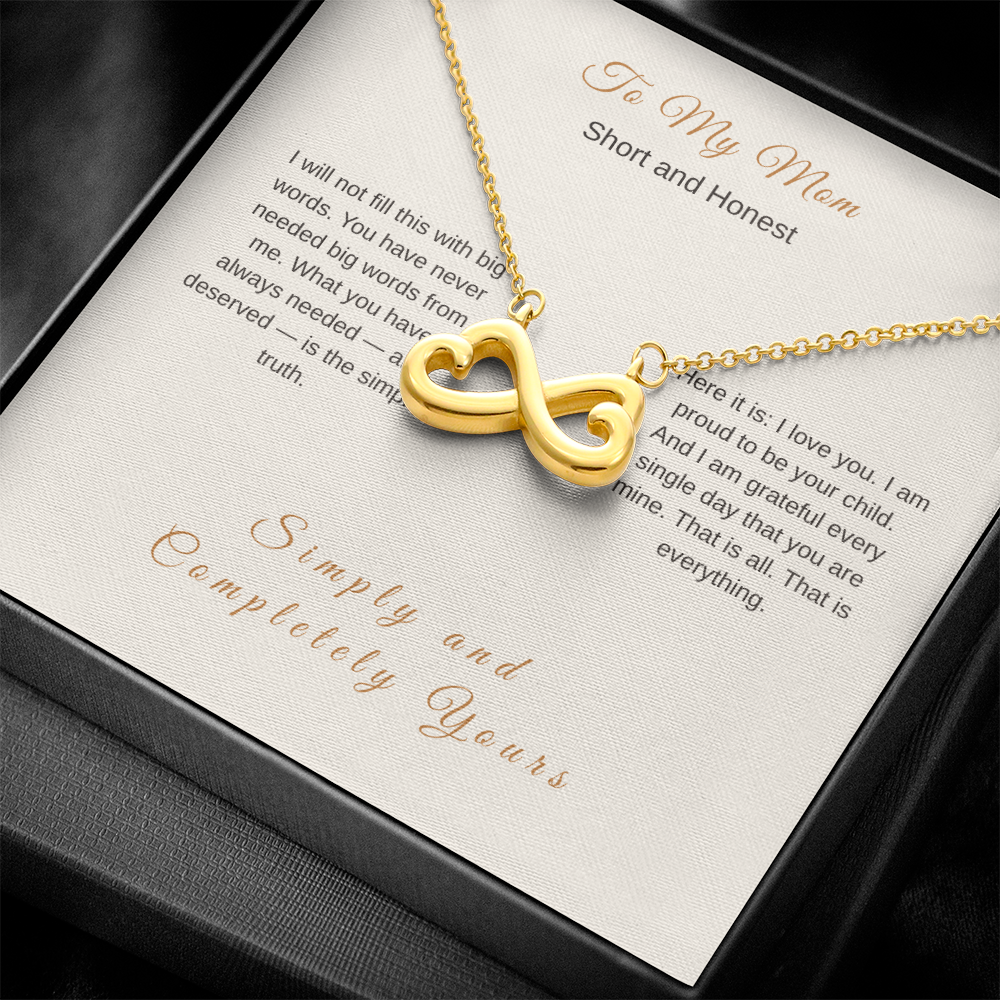 I Love You Mom Necklace – Meaningful Mother's Day Gift - Golden Willow Emporium