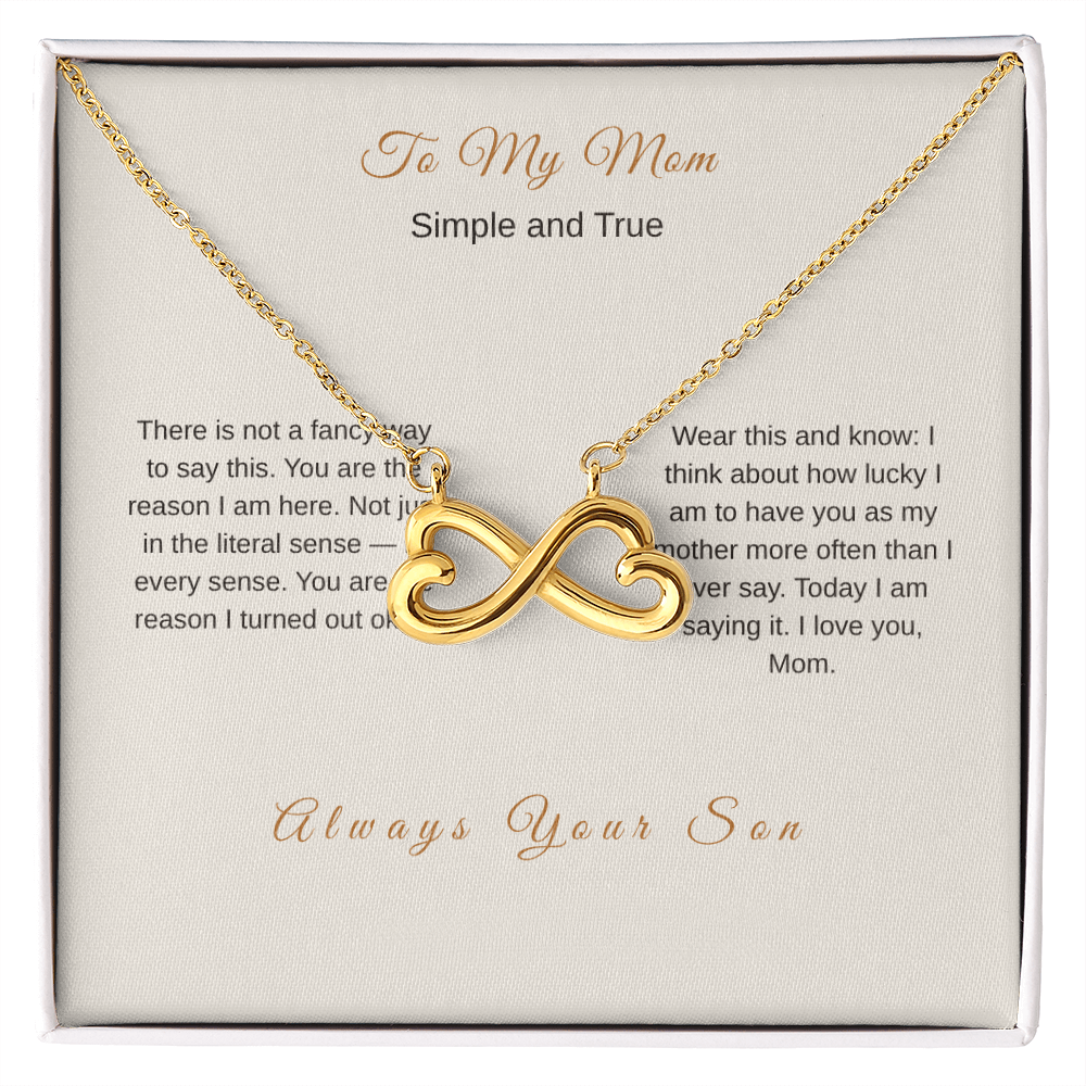 I Love You Mom Necklace – Meaningful Gift from Son - Golden Willow Emporium