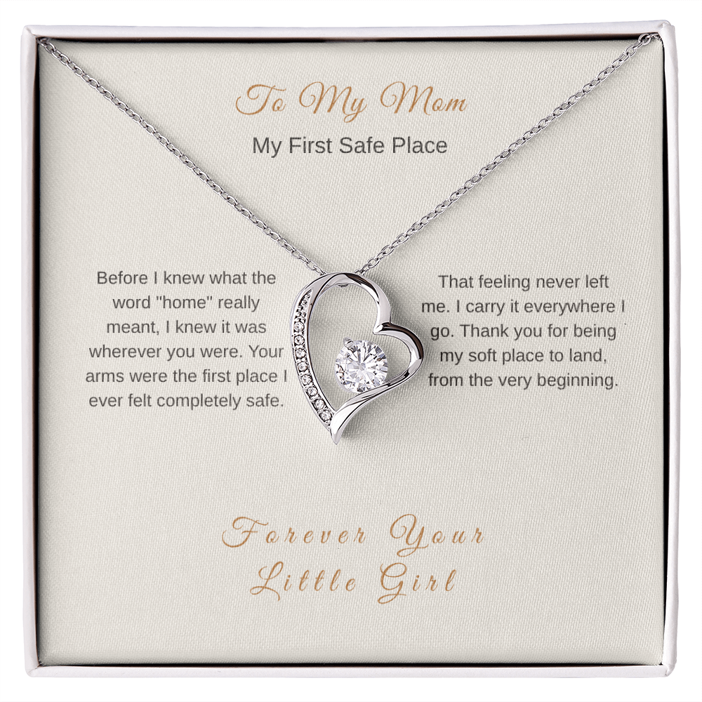 My First Safe Place Necklace – Heartfelt Gift for Mom - Golden Willow Emporium