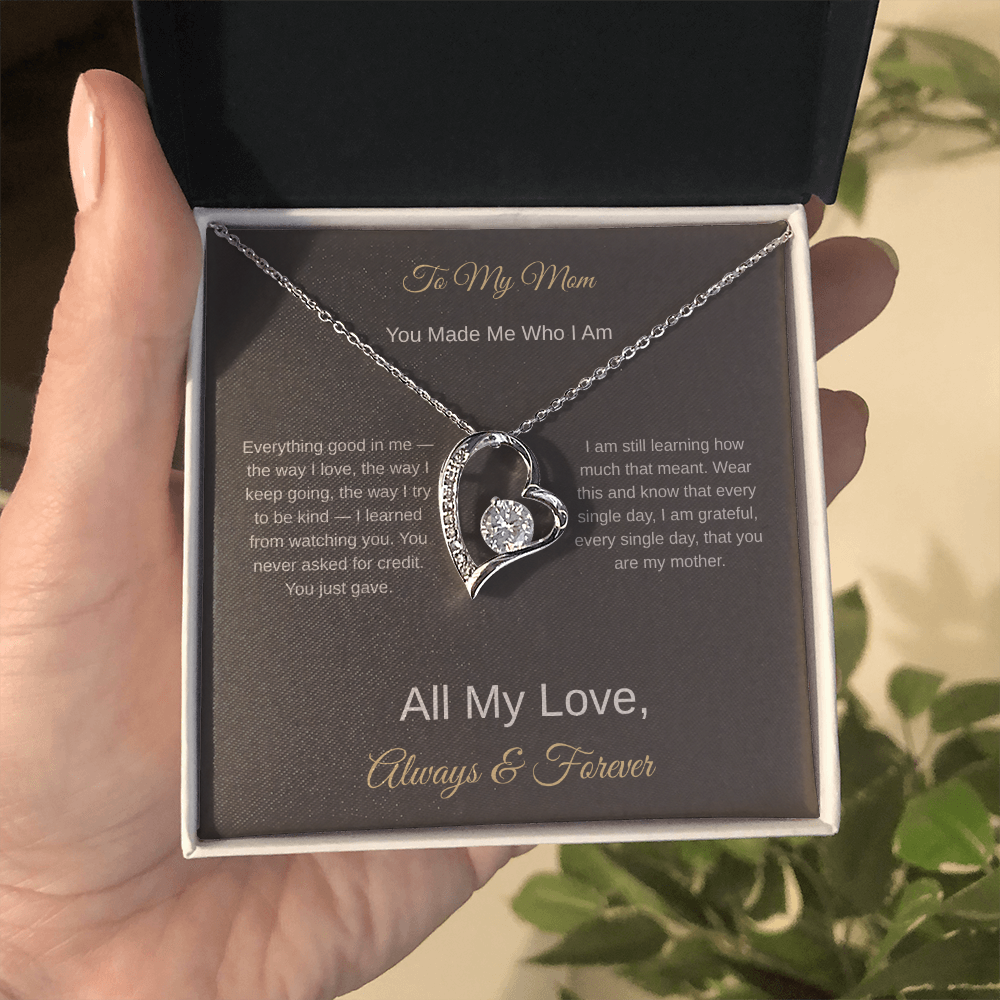 To My Mom Necklace – Heartfelt Mother's Day Gift for Her - Golden Willow Emporium