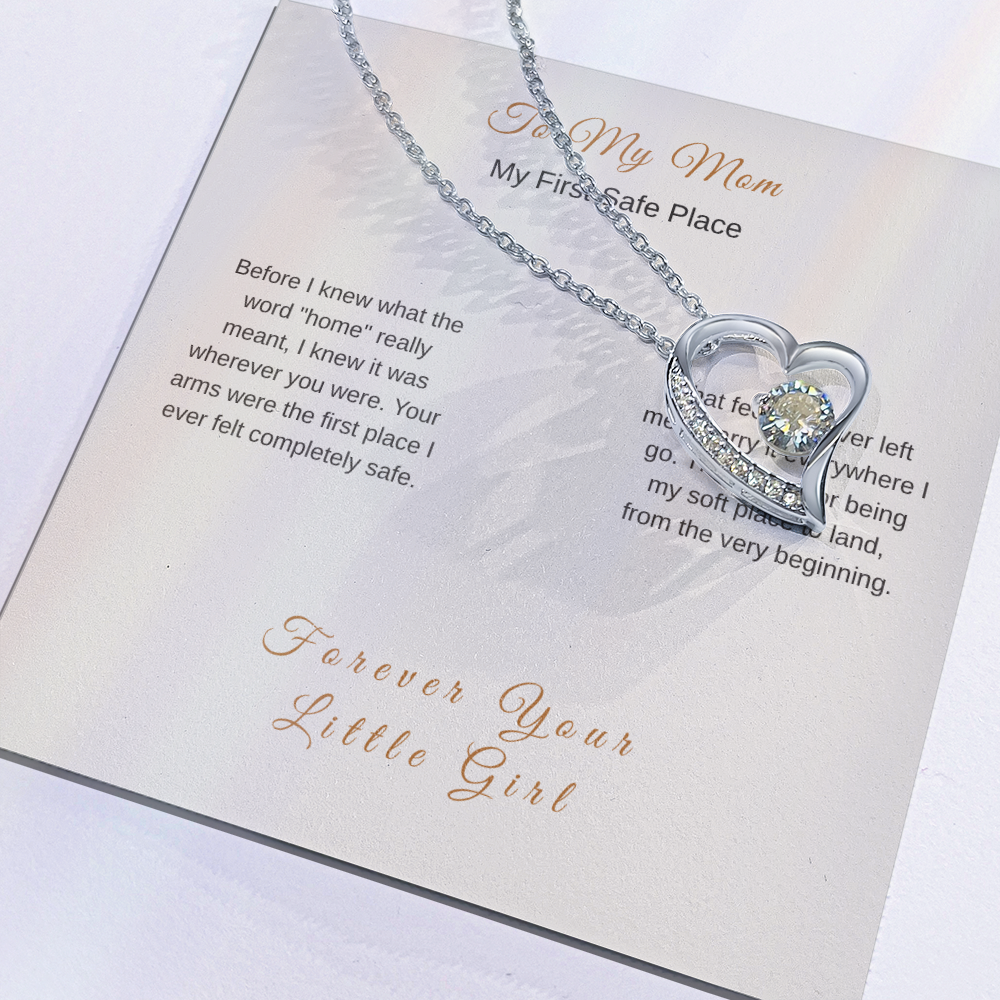 My First Safe Place Necklace – Heartfelt Gift for Mom - Golden Willow Emporium
