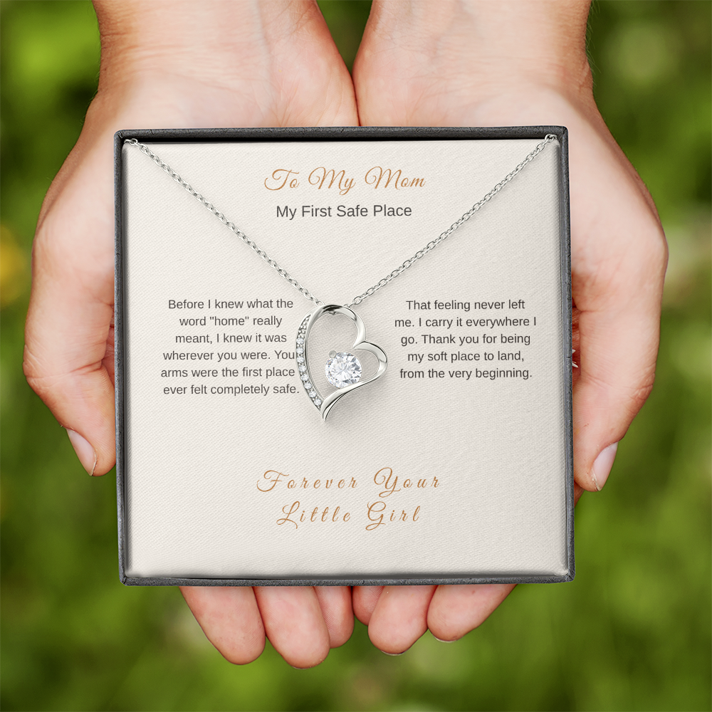 My First Safe Place Necklace – Heartfelt Gift for Mom - Golden Willow Emporium