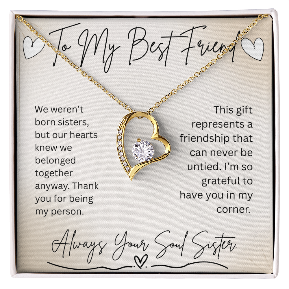 Soul Sister Friendship Necklace – Chosen Family Gift for Her - Golden Willow Emporium