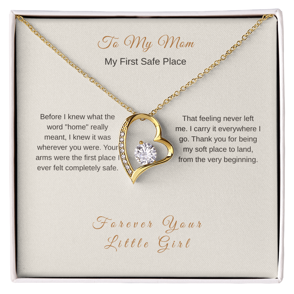 My First Safe Place Necklace – Heartfelt Gift for Mom - Golden Willow Emporium