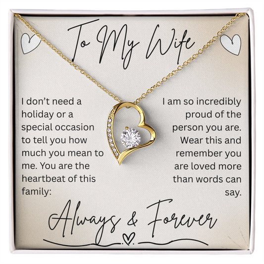 Forever Love Necklace - Wife