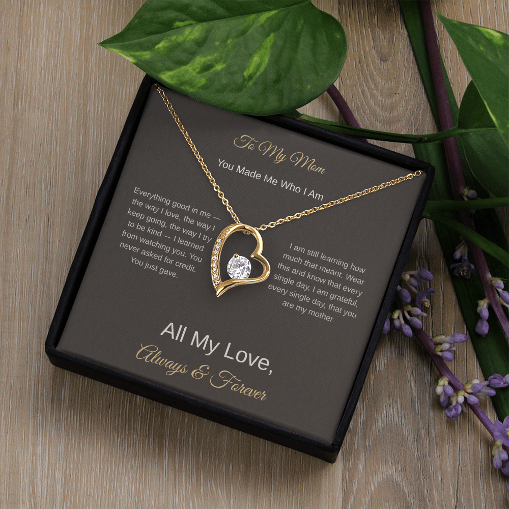To My Mom Necklace – Heartfelt Mother's Day Gift for Her - Golden Willow Emporium