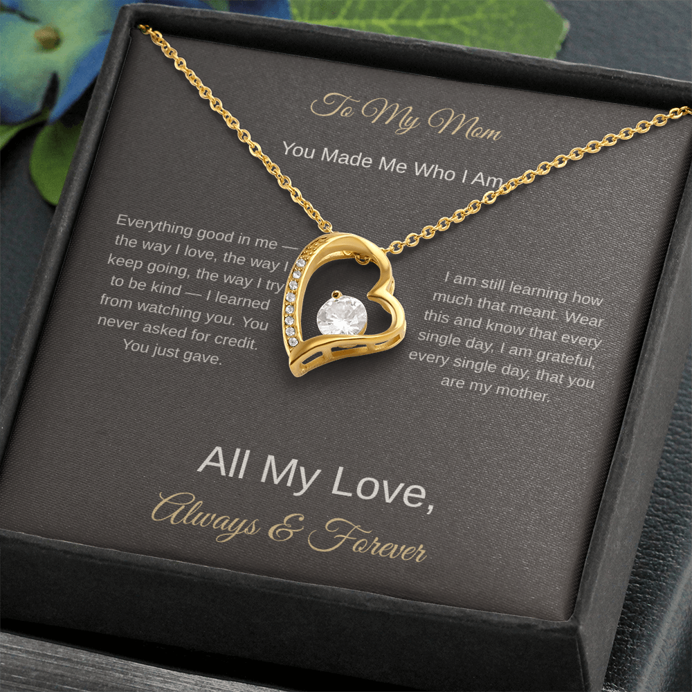 To My Mom Necklace – Heartfelt Mother's Day Gift for Her - Golden Willow Emporium