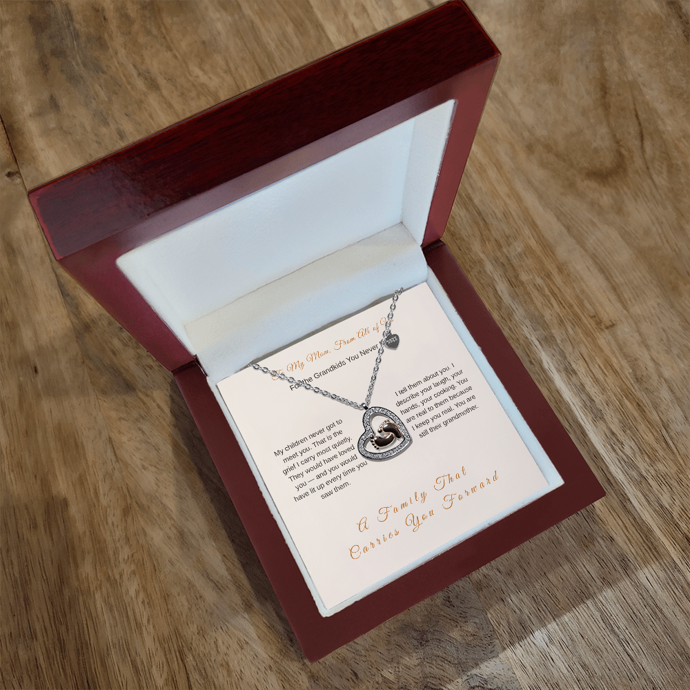 Grandkids You Never Met Necklace – Memorial Gift for Mom - Golden Willow Emporium