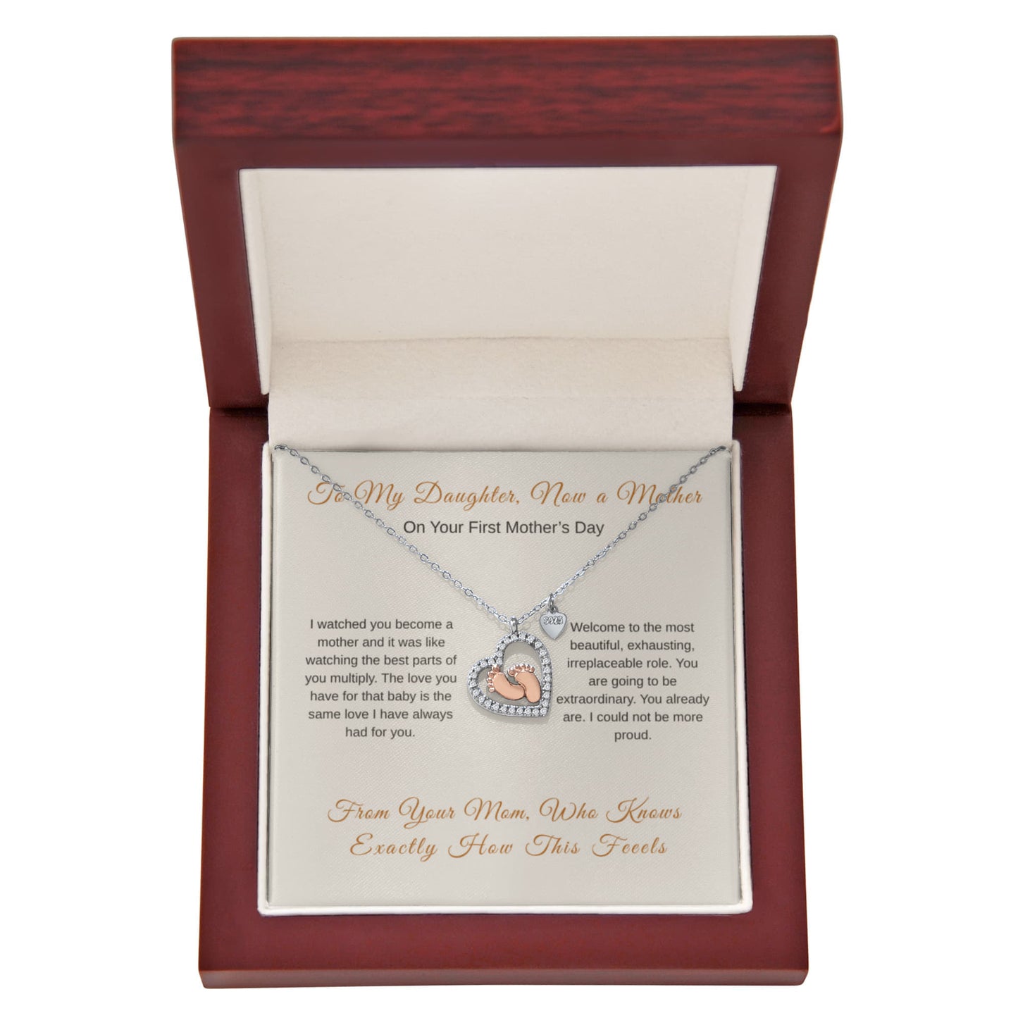 To My Daughter Necklace – First Mother's Day Gift from Mom - Golden Willow Emporium