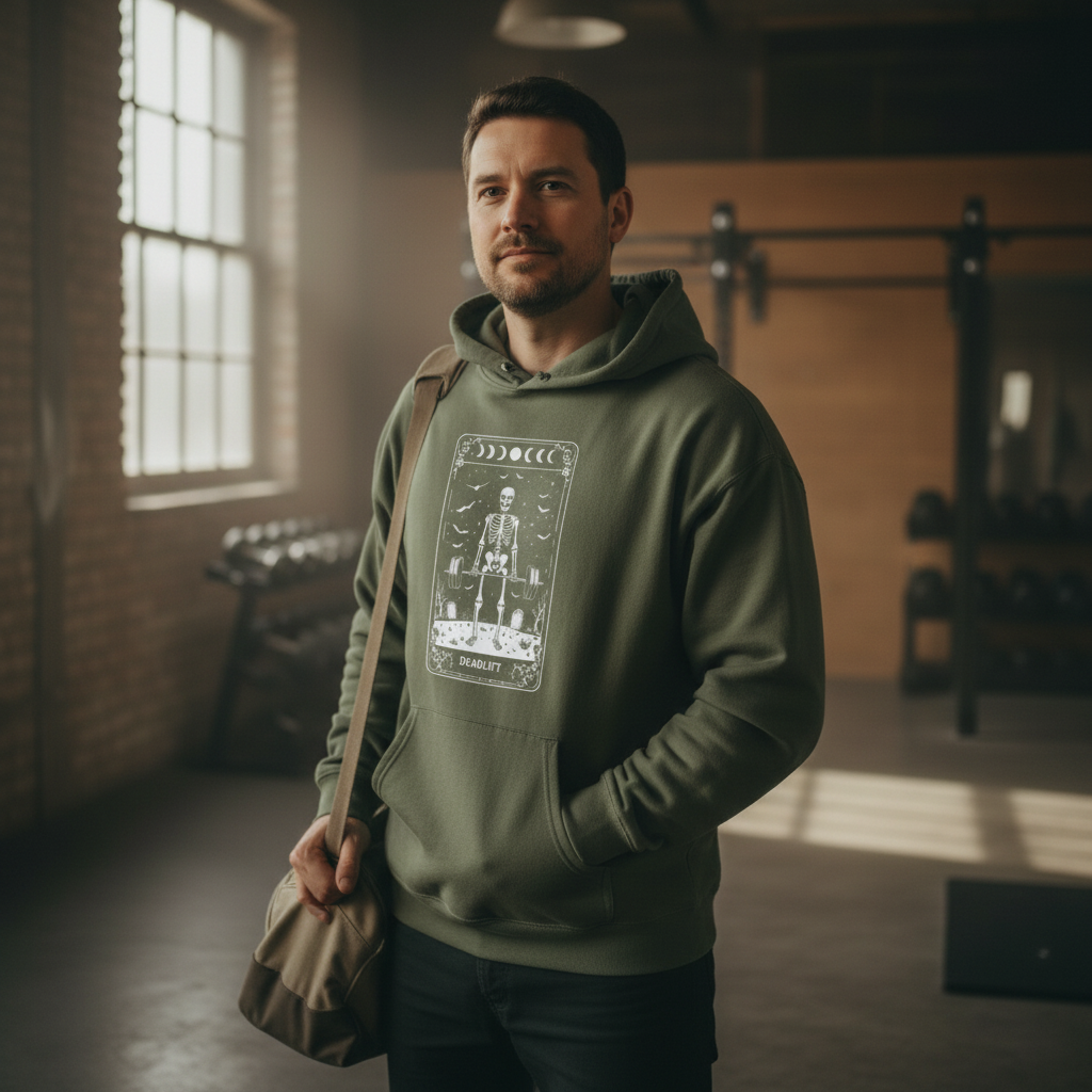 Tarot Death Card Hoodie — Gothic Skeleton Tarot Pullover