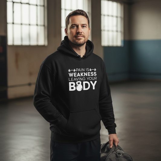 Pain Is Weakness Gym Hoodie