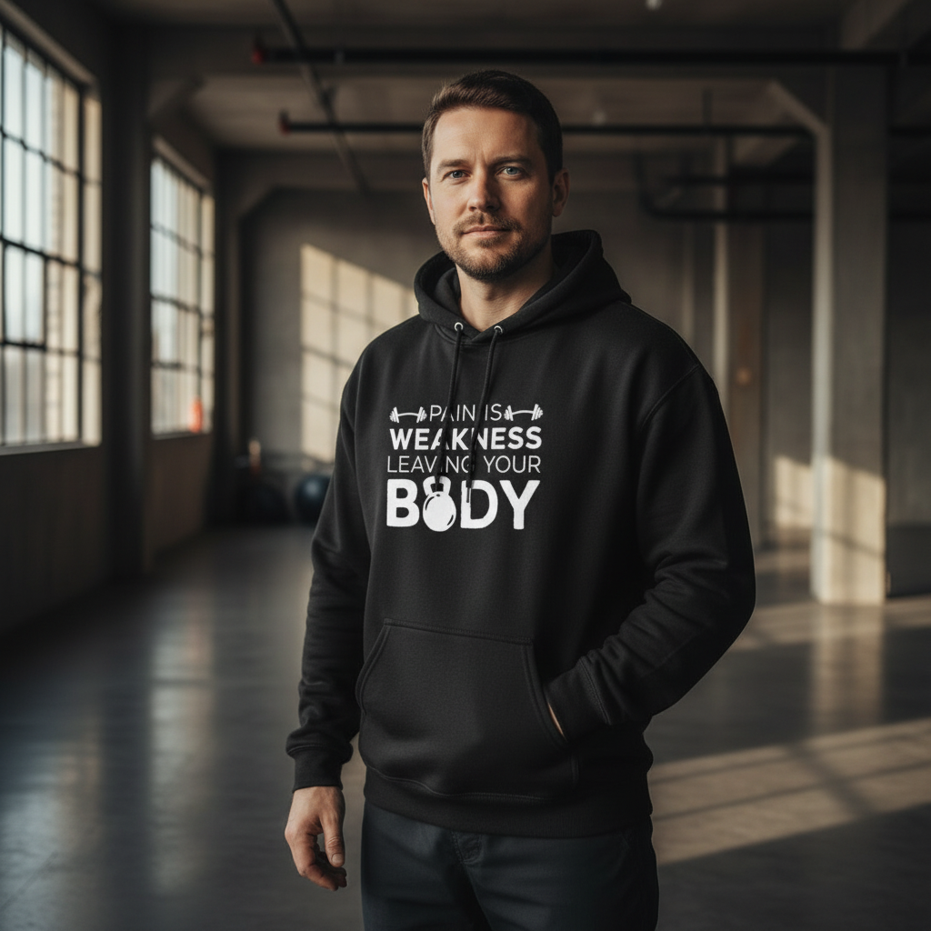 Pain Is Weakness Gym Hoodie