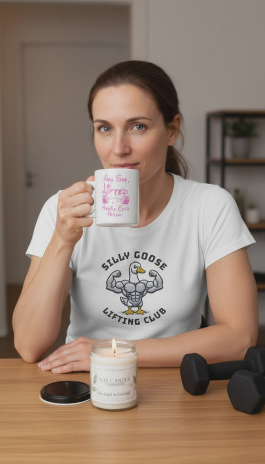 Empowering Barbell Quote Mug